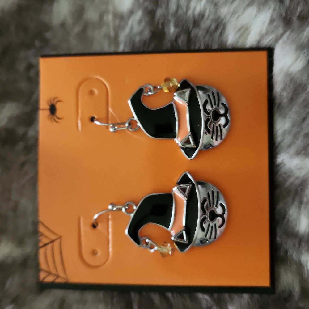 Cat witch earrings